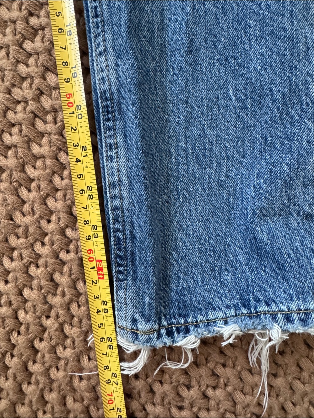 Agolde Riley High Rise Straight Leg Button Fly Jeans Women's Size 24 - Picture 12 of 13